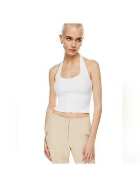 HP. Babaton Sculpt Knit Backless Halter Top